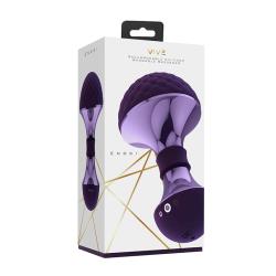 Vive ENOKI Rechargeable Bendable Silicone Massager, 4.92 Inch, Purple