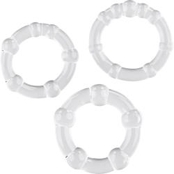 Selopa Erection Rings Cock Ring Set, Clear