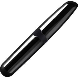 Selopa Buzz Buddy Silicone Rechargeable Bullet, 6.25 Inch, Black Chrome