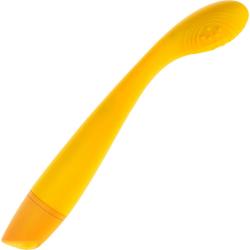 Selopa Lemon Squeeze Rechargeable Silicone Vibrator, 7.25 Inch, Yellow