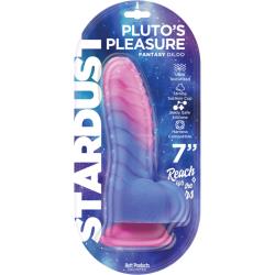 Stardust Plutos Pleasure Fantasy Textured Suction Cup Dildo, 7 Inch, Purple