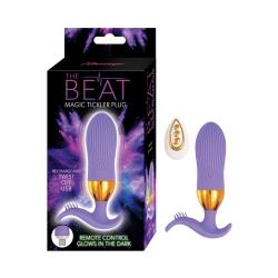 The Beat Magic Tickler Plug with Remote Control, 4.5 Inch, Purple