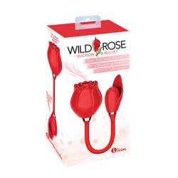 Wild Rose Air Suction and Vibrating Bullet Stimulator, Red