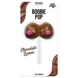 Hott Products Naughty Pops Lollipop, Boobie, Chocolate