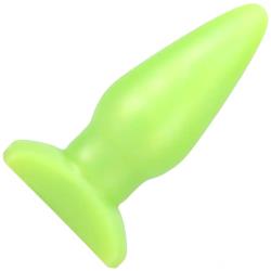 Tantus Ringo Soft Silicone Butt Plug, 5.5 Inch, Lime