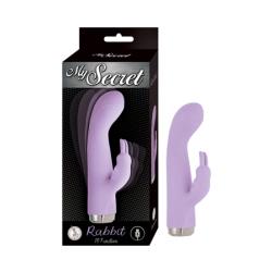 My Secret G-Spot Rabbit Silicone Vibrator, 5.25 Inch, Purple