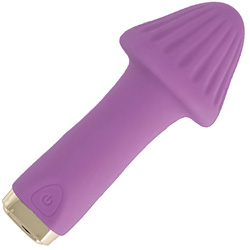 My Secret Shroom Silicone Rechargeable Massager, 5.75 Inch, Purple