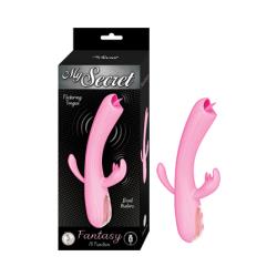 My Secret Fantasy Dual Motor Vibrator, 8.75 Inch, Pink