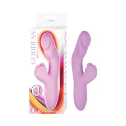 Goddess Heat Up Tapping Intimate Massager, 8.5 Inch, Lavender