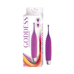 Goddess On The Spot 10 Function Clitoral Massager, 7.75 Inch, Purple