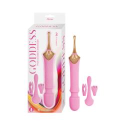 Goddess Elegance Pinpoint Clitoral Massager, 8.5 Inch, Pink