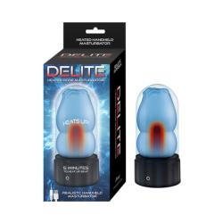 Delite Heated Rose Masturbator, 5 Inch, Blue