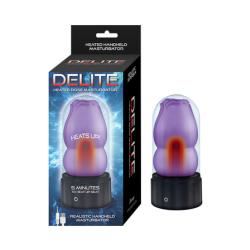 Delite Heated Rose Masturbator, 5 Inch, Purple