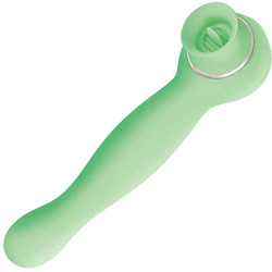 Blaze Lucious Licker Dual Action Personal Vibrator, 8.25 Inch, Mint