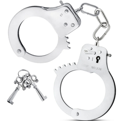 Temptasia Beginner Lightweight Bondage Handcuffs, Silver