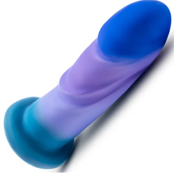 Avant Midnight Rendezvous UltraSilk Silicone Dildo, 7.5 Inch, Ocean Blue