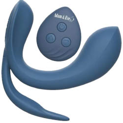 Adam & Eve Licking Vibrator with Remote Control, 4.5 Inch, Teal