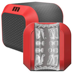 M for Men SlamBox Compact Male Stroker, Red/Black