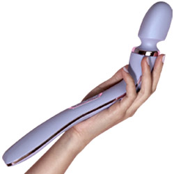 Wellness Eternal Rechargeable Massage Wand with Remote, 14,5 Inch,Lavender