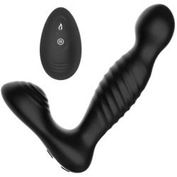 Adam & Eve Derek Warming & Rotating Prostate Vibrator, 6 Inch, Black