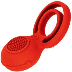 CockPower Ultimate Vibrating Soft Silicone Cockring, Red