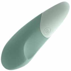 Womanizer Vibe Silent Lay=On Clitoral Vibrator, 5.5 Inch, Sage