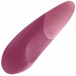 Womanizer Vibe Silent Lay=On Clitoral Vibrator, 5.5 Inch, Dusky Pink