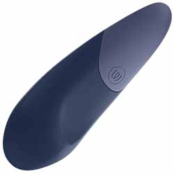 Womanizer Vibe Silent Lay=On Clitoral Vibrator, 5.5 Inch, Dark Blue