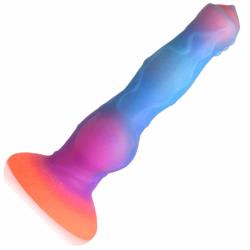 Creature Cocks Space Alien Cock Silicone Dildo. 8.5 Inch, Glow-in-the-Dark