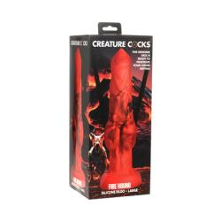 Creature Cocks Fire Hound Silicone Dildo Large