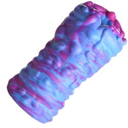 Creature Cocks Cyclone Squishy Alien Vagina Male Stroker, 6.5 Inch, Blue/Pink