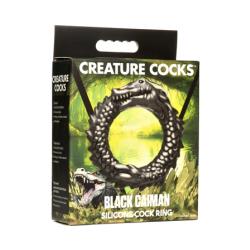 Creature Cocks Black Caiman Silicone Cock Ring