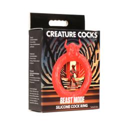 Creature Cocks Beast Mode Silicone Cock Ring, Red