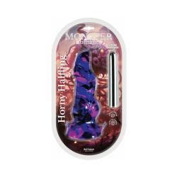 Monster Romance Horny Halfling with Vibrating Bullet Silicone Dildo 7 in.