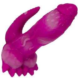 Playeontology Reptile Series Dickysaurus Silicone Dildo, 7 Inch, Purple