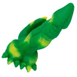 Playeontology Reptile Series Cockzilla Silicone Dildo, 7 Inch, Green