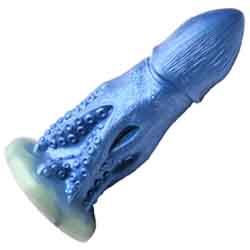 Creature Cocks Cocktopus Octopus Silicone Dildo, 8.4 Inch, Blue