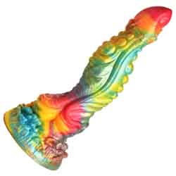 Creature Cocks Majestic Merman Silicone Dildo, 10.2 Inch, Rainbow