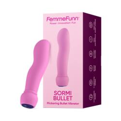 FemmeFunn Sormi Rechargeable Bullet Vibrator, 5 Inch, Pink