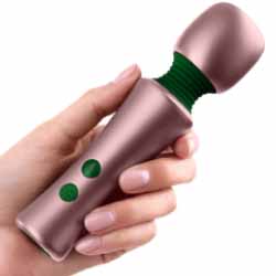 FemmeFunn Bougie Rechargeable Mini Wand Vibrator, 5.6 Inch, Rose Gold