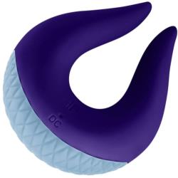 FemmeFunn Volea Rechargeable Silicone Fluttering Tip Vibrator, 3.89 Inch, Dark Purple