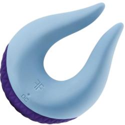 FemmeFunn Volea Rechargeable Silicone Fluttering Tip Vibrator, 3.89 Inch, Light Blue