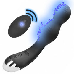 ElectroShock E-Stim G-Spot Vibrator with Wireless Remote, 7.75 Inch, Black