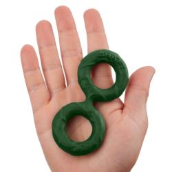 Shaft Model D FlexiSkin Liquid Silicone Double C-Ring, Size 1 Small, Green