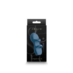 Desire Fingerella Silicone Vibrator, 3.25 Inch, Navy