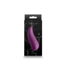 Desire Kama Silicone Vibrator, 3.75 Inch, Purple