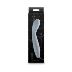 Desire Sonata Silicone Vibrator, 7 Inch, Fog