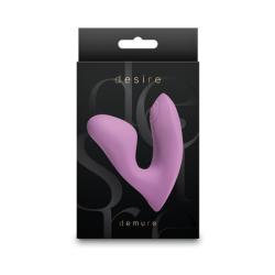 Desire Demure Silicone Vibrator, 3.5 Inch, Blush