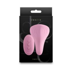 Desire Mantra Silicone Vibrator, 4.25 Inch, Coral