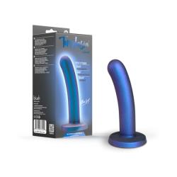 Temptasia Surrender Peg Intermediate Silicone Dildo, 5.75 Inch, Blue Lust